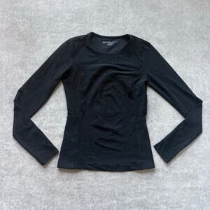 Beyond Yoga Long Sleeve Black Heather Top